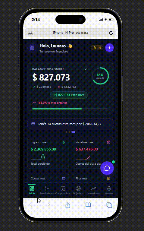 Chanchito Finanzas — screenshot 1